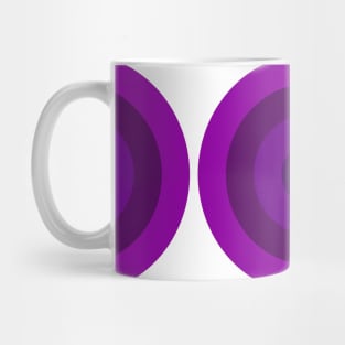 Color Study: Shades of Heliotrope Circles Mug